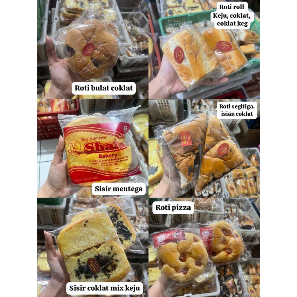 

roti empuk by shafa bakery. 14.000 dpt 4 pcs rasa bisa mix