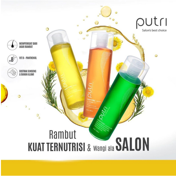 PUTRI Hair Tonic Indonesia/Hair Tonic 200ml & 450ml
