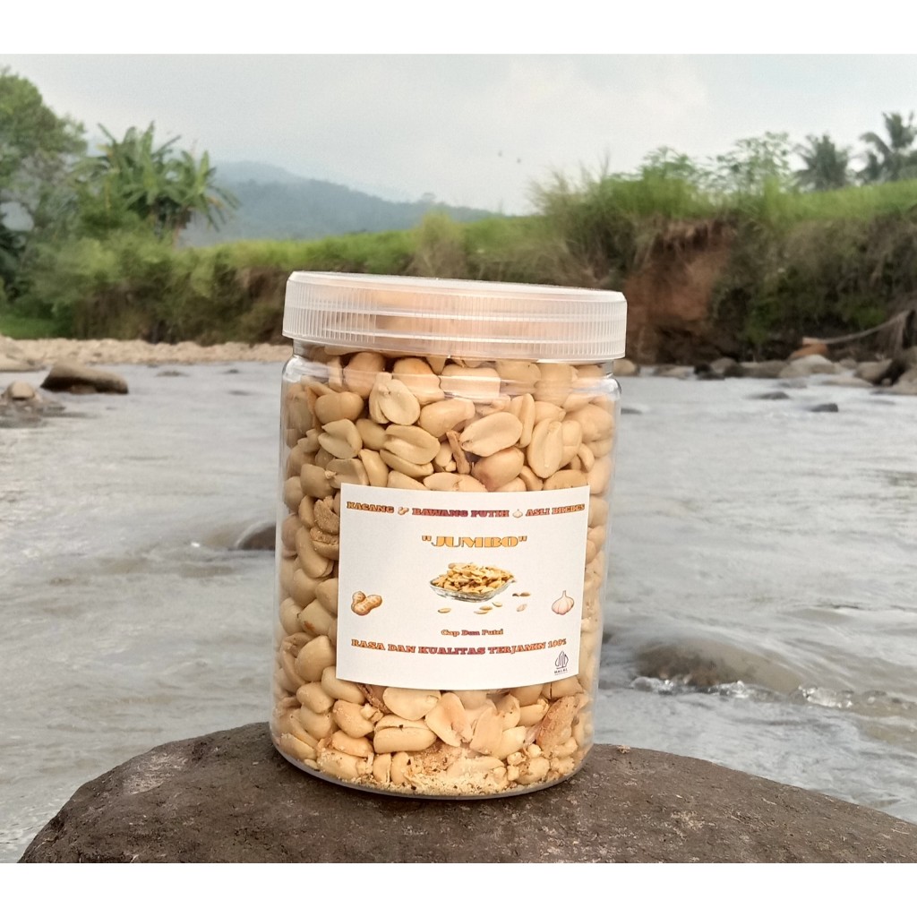 

Kacang bawang Jumbo Premium super 500gr asli Brebes, 100% renyah dan gurih, cemilan enak