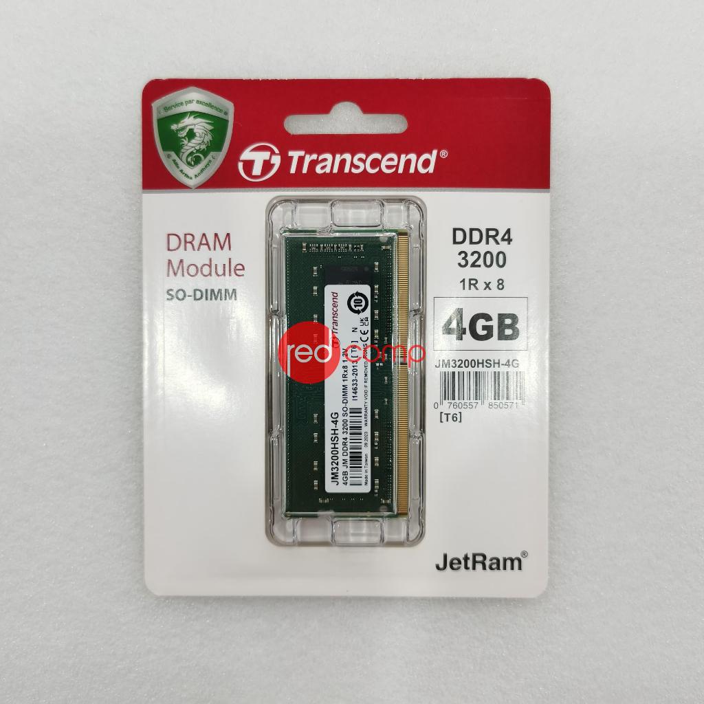Transcend JetRam DDR4 4GB 3200 Mhz SODIMM (JM3200HSH-4G)