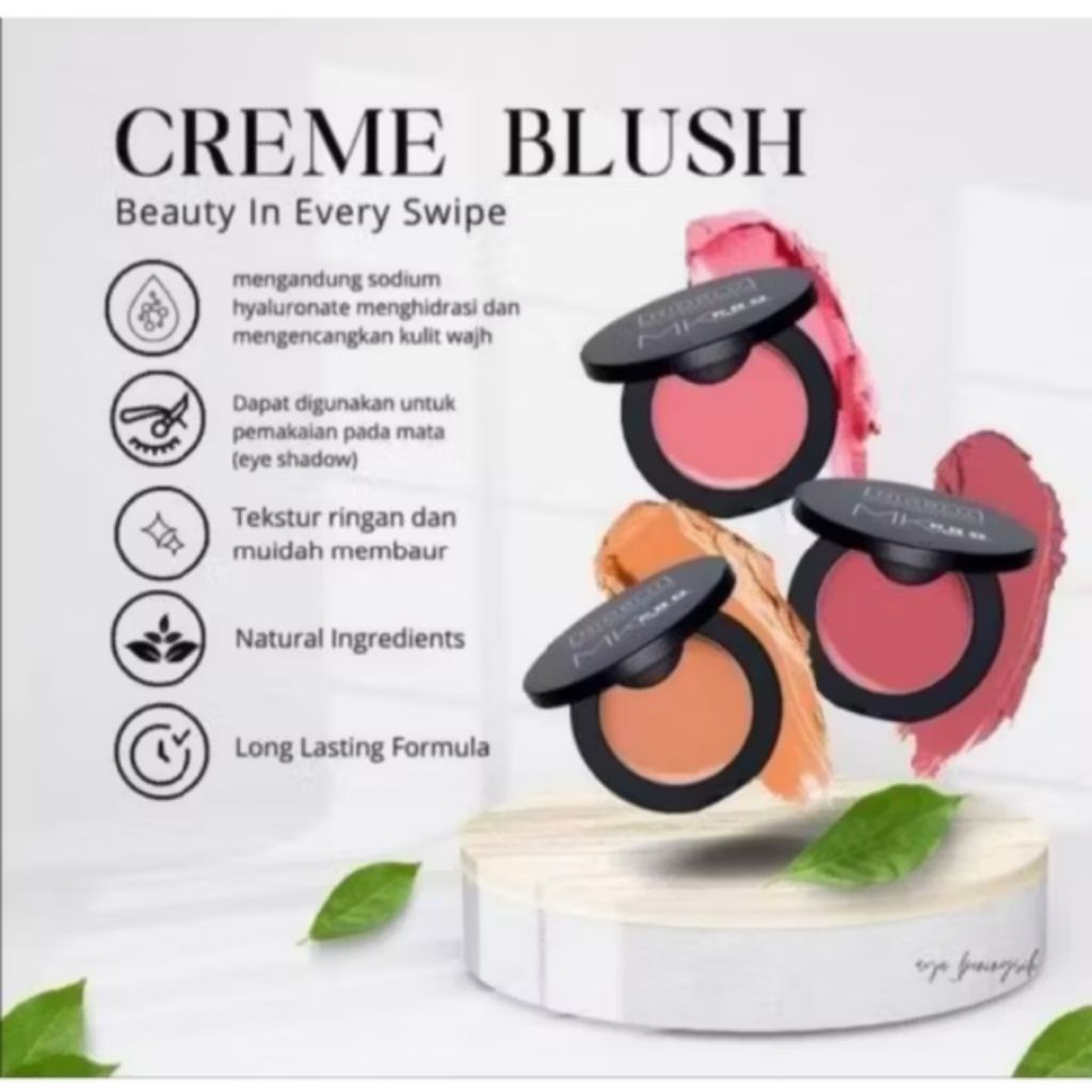 JAFRA Nioblu Blush On Creme 3in1 Blush On Long Wear Cream Blush Wajah