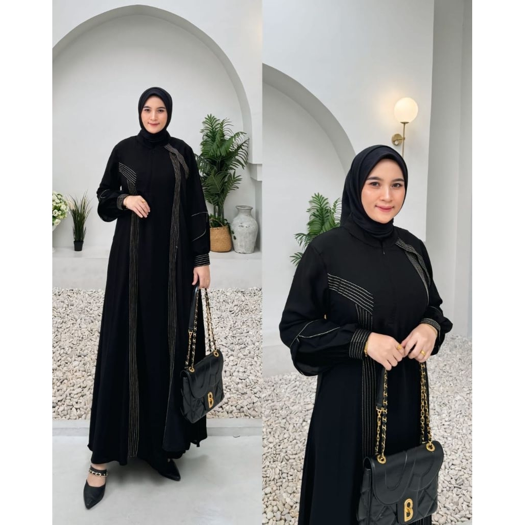 Davina Dress Jet Black Premium