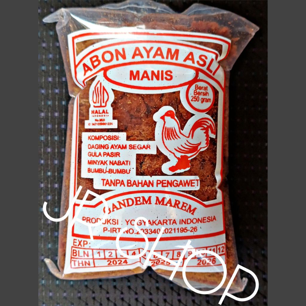 

ABON AYAM ASLI CHICKEN FLOSS GANDEM MAREM TANPA MSG