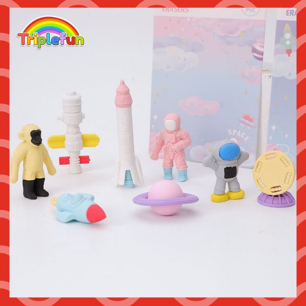 

Penghapus 3D Xiao Gu Dong Papan Astronot XGD-039 Satelit Planet Roket Hapusan Kertas Anak Sekolah