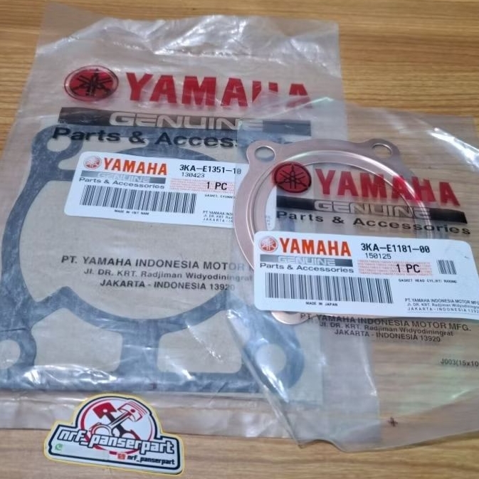 ORIGINAL 100% GENUINE.PAKING/PERPAK GASKET HEAD BORING ATAS BAWAH YAMAHA RXKING RX-KING RX KING NEW 