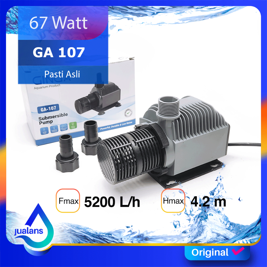 GINGA GA 107 Pompa Aquarium Kolam Koi 5200 LPH