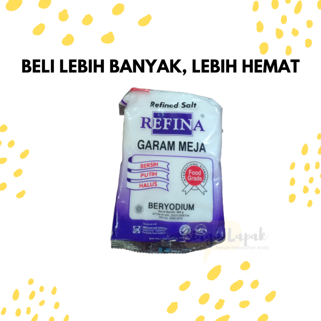 

Garam Meja Refina 250gr Beryodium Murni & Halus [BELI BANYAK LEBIH MURAH]
