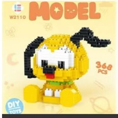 brick lego nano blok pluto disney 368 pcs