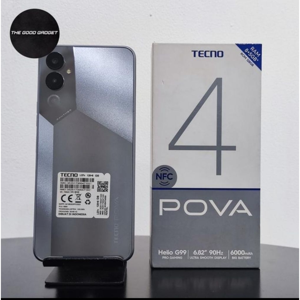 Tecno Pova 4 8/128 GB Garansi Resmi Indonesia Second Original