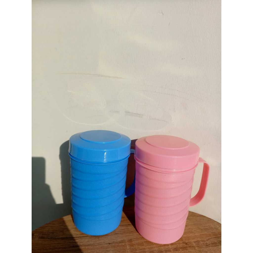 GELAS MUG TUTUP / MUG TUTUP PUTAR / MUG TUTUP / GELAS GAGANG / GELANG GAGANG PLASTIK / GELAS TUTUP /