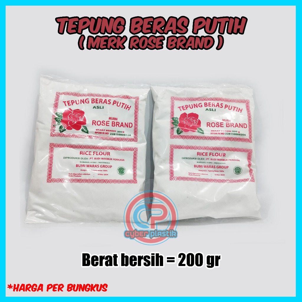 

Rose Brand Tepung Beras , Ketan , Tapioka Terlengkap