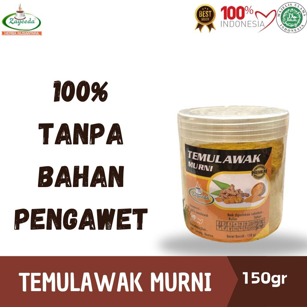

TEMULAWAK BUBUK / MURNI / Ginger Powder / 150 gr / Rempah / JSR / 100% TANPA BAHAN PENGAWET