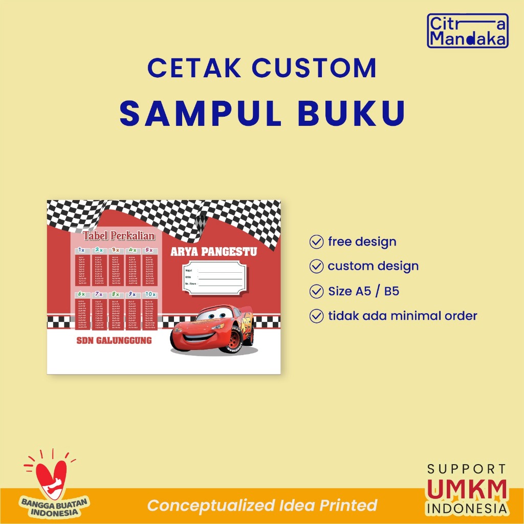 

Sampul Buku Tulis Custom Nama & Gambar Big Boss Campus Besar Free Design