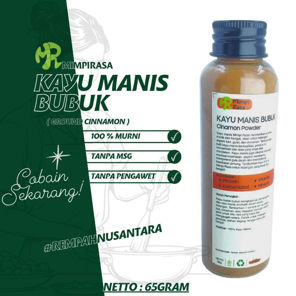 

BUMBU | KAYU MANIS BUBUK | TRUE CINNAMON TREE POWDER | 80g