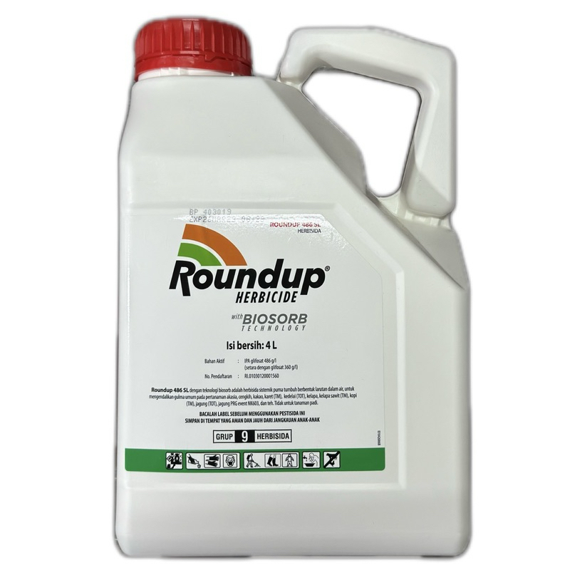 (100% ORI)Roundup Pembasmi Rumput Liar Sangat Efektif 4 Liter / Racun Rumput