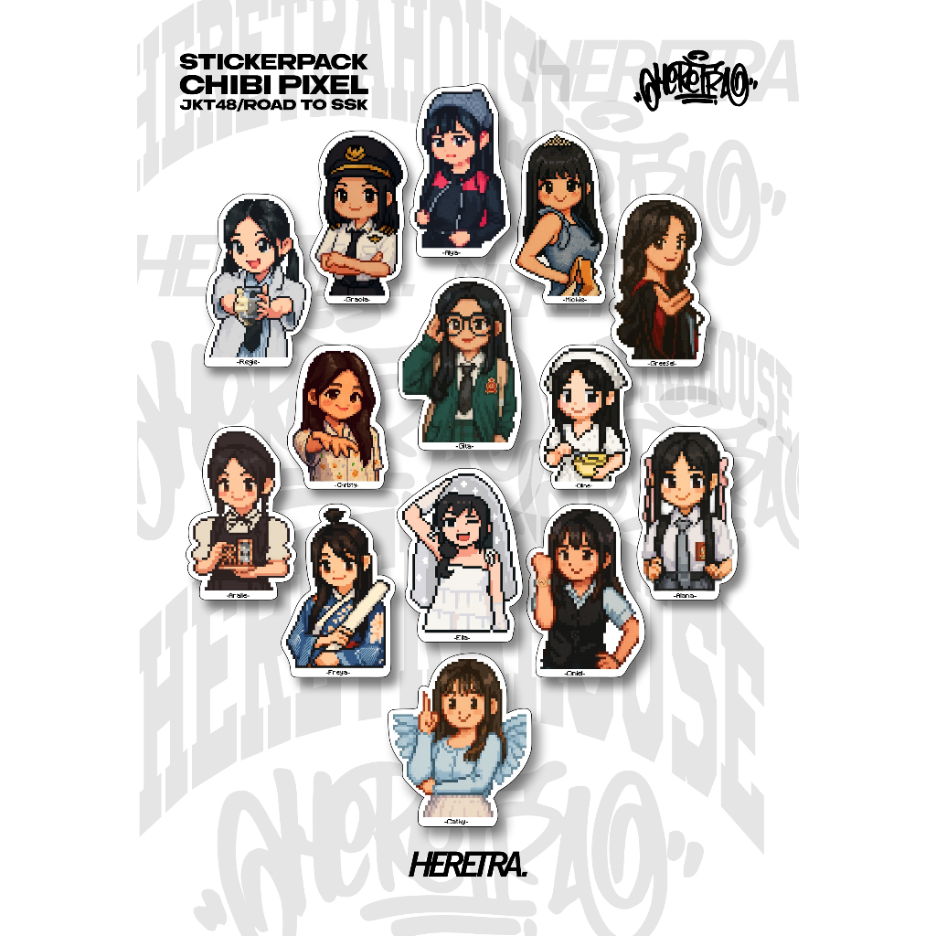 

Sticker Pack Chibi Pixel JKT48/Road To SSK