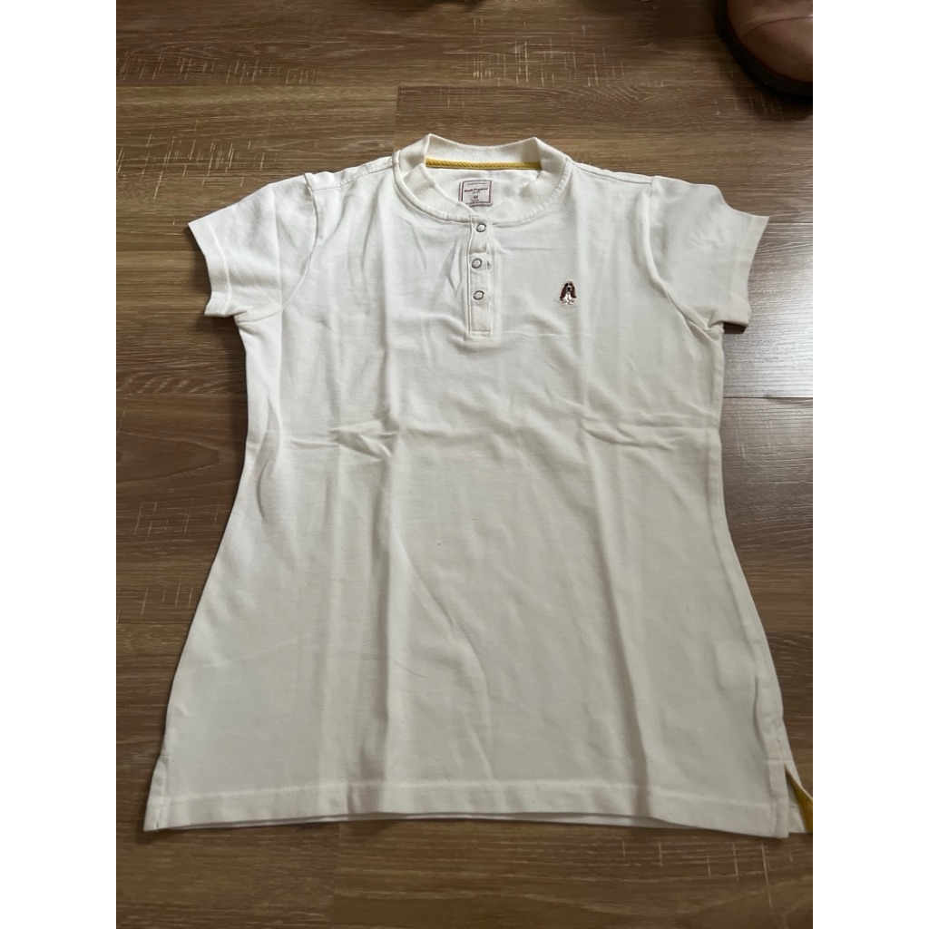 [preloved] white polo shirt putih hush puppies original