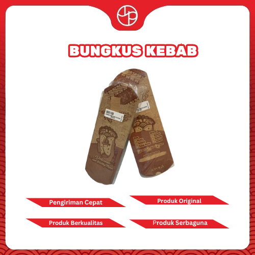 

Kertas Bungkus Kebab Jumbo Cokelat Higienis