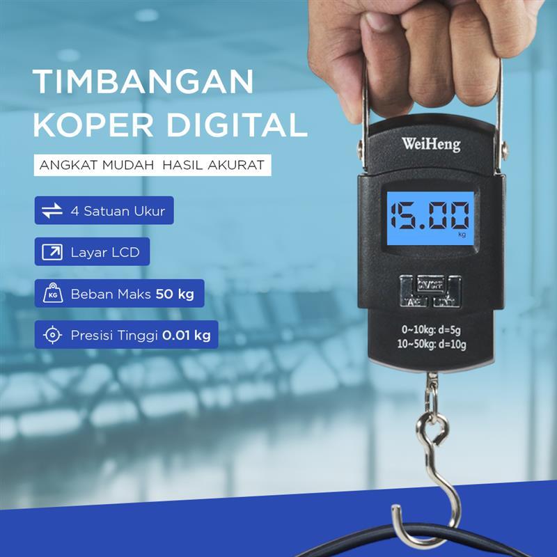 Timbangan Digital Koper 10-50 KG / Timbangan Gantung Digital