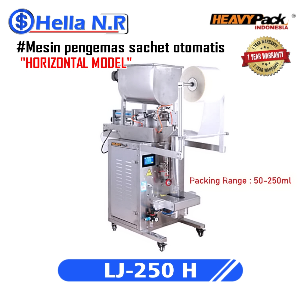 Mesin Packing/Kemasan Sachet Otomatis Pasta/Liquid LJ-250H Hevaypack