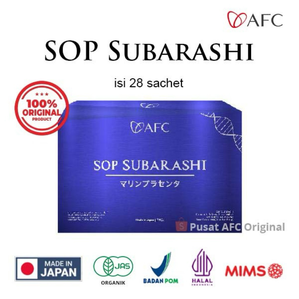 SOP SUBARASHI GOLD TERBARU AFC ORIGINAL JAPAN