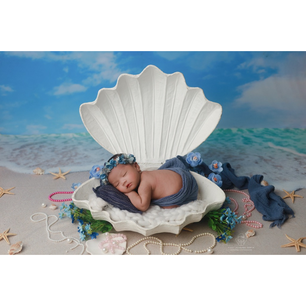 hiasan foto studio bayi