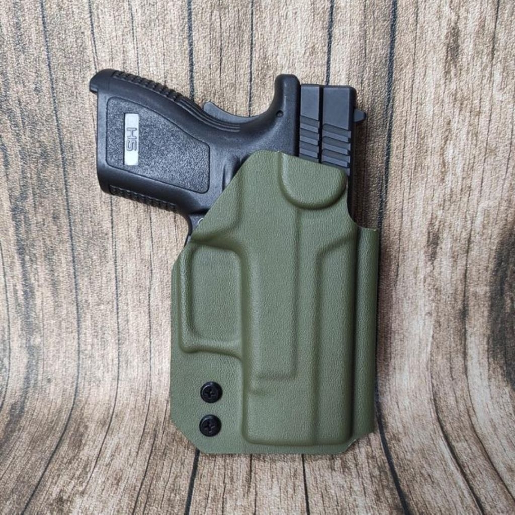 Sarung HS Mini Hijau Kydex Holster HS Pendek Mini Luar Pinggang OWB