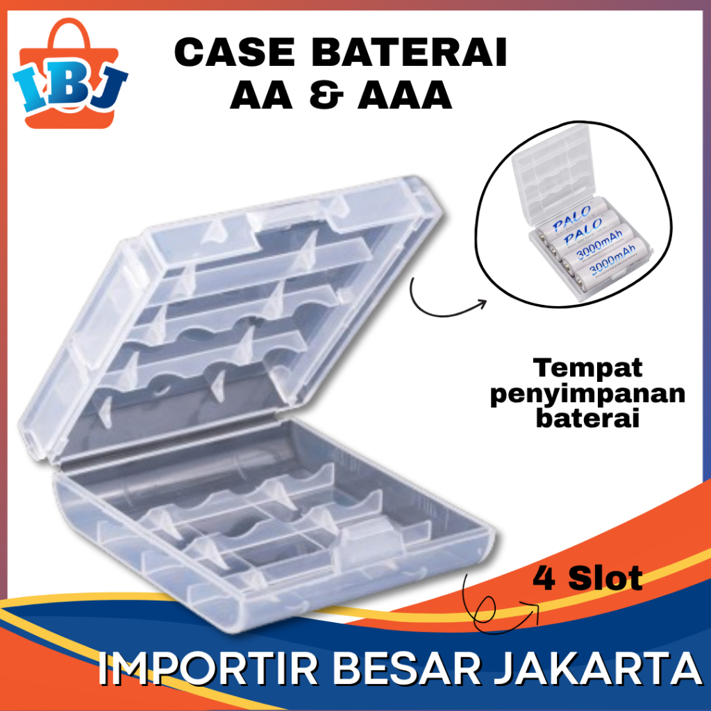 Tempat Penyemanan Baterai Casing Baterai Case Kotak Wadah Tempat Batre AA AAA Sony Baterai Case Kota