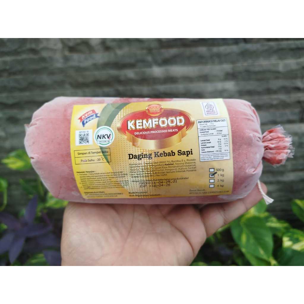 

Kemfood Daging Kebab Sapi Kemasan 1kg