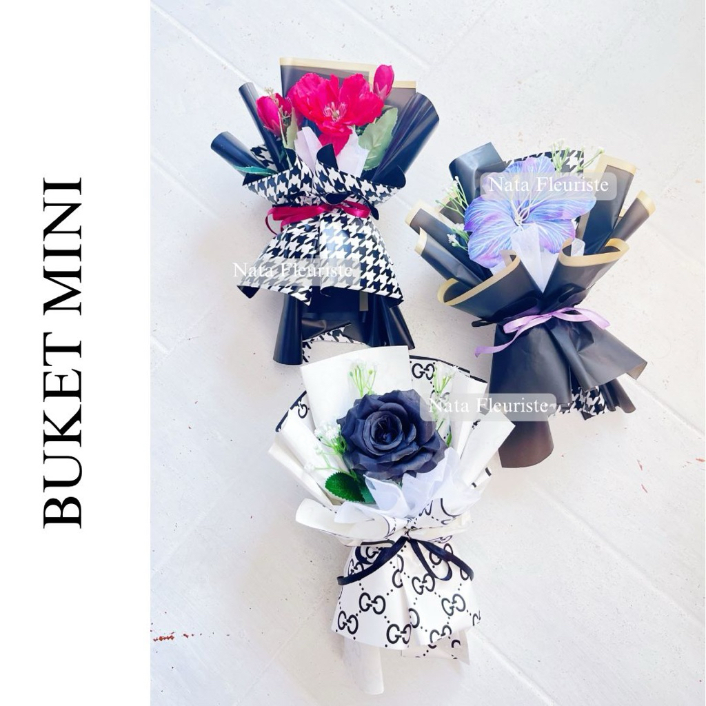 

Nata Fleuriste - BUKET MINI / BUKET KECIL cocok sebagai hadiah ulang tahun, valentine, anniversary dan perayaan penting lannya