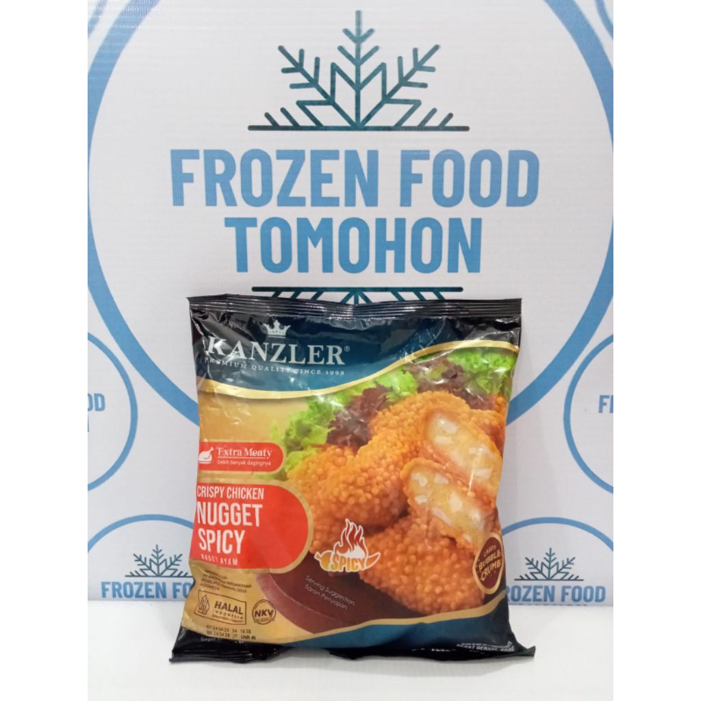

Kanzler Crispy Chicken Nugget Spicy 450gr - Frozen Food Tomohon