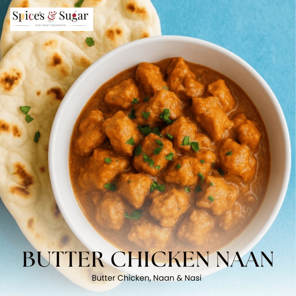 

Butter Chicken Naan Paket Siap Saji Nasi Box Ayam Mentega Roti Naan by Spice's & Sugar