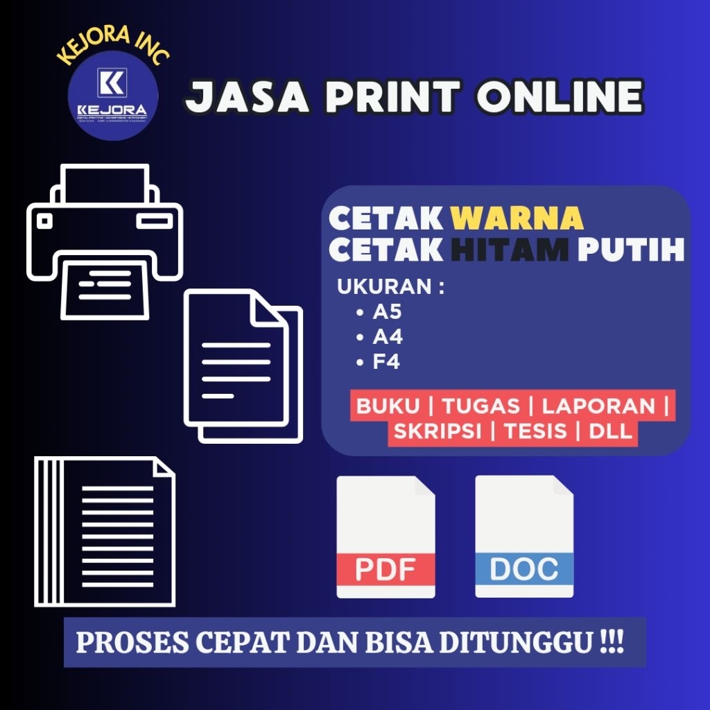 

jasa Print dokumen satu sisi