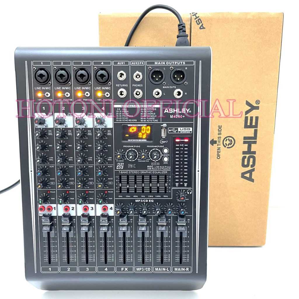 Power Mixer Ashley M4260+ Original Ashley M4260 + M 4260+ Bagus ( Bisa COD )