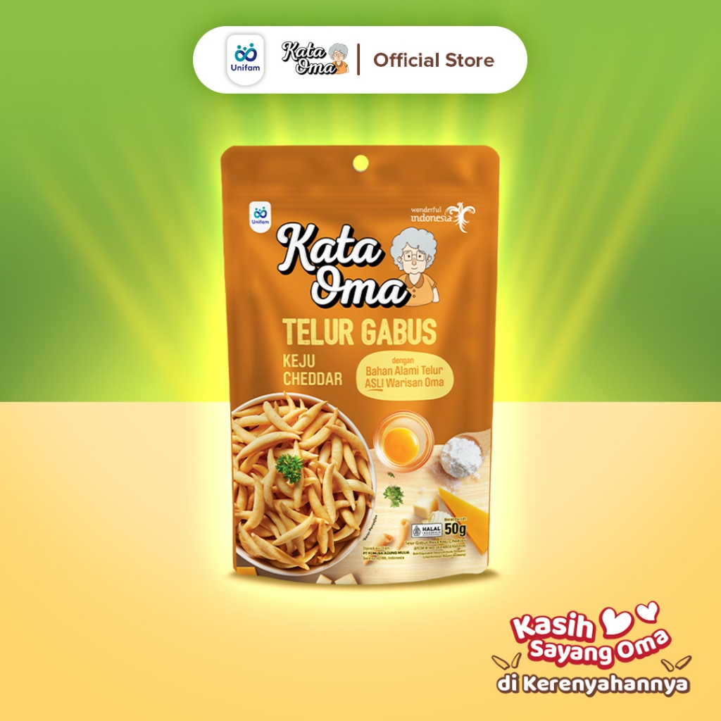 

Kata Oma Telur Gabus Rasa Keju - Cemilan Snack Telor Gabus