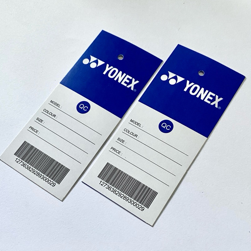 

HANGTAG YONEX // TAG LABEL YONEX // HANGTAG BAJU