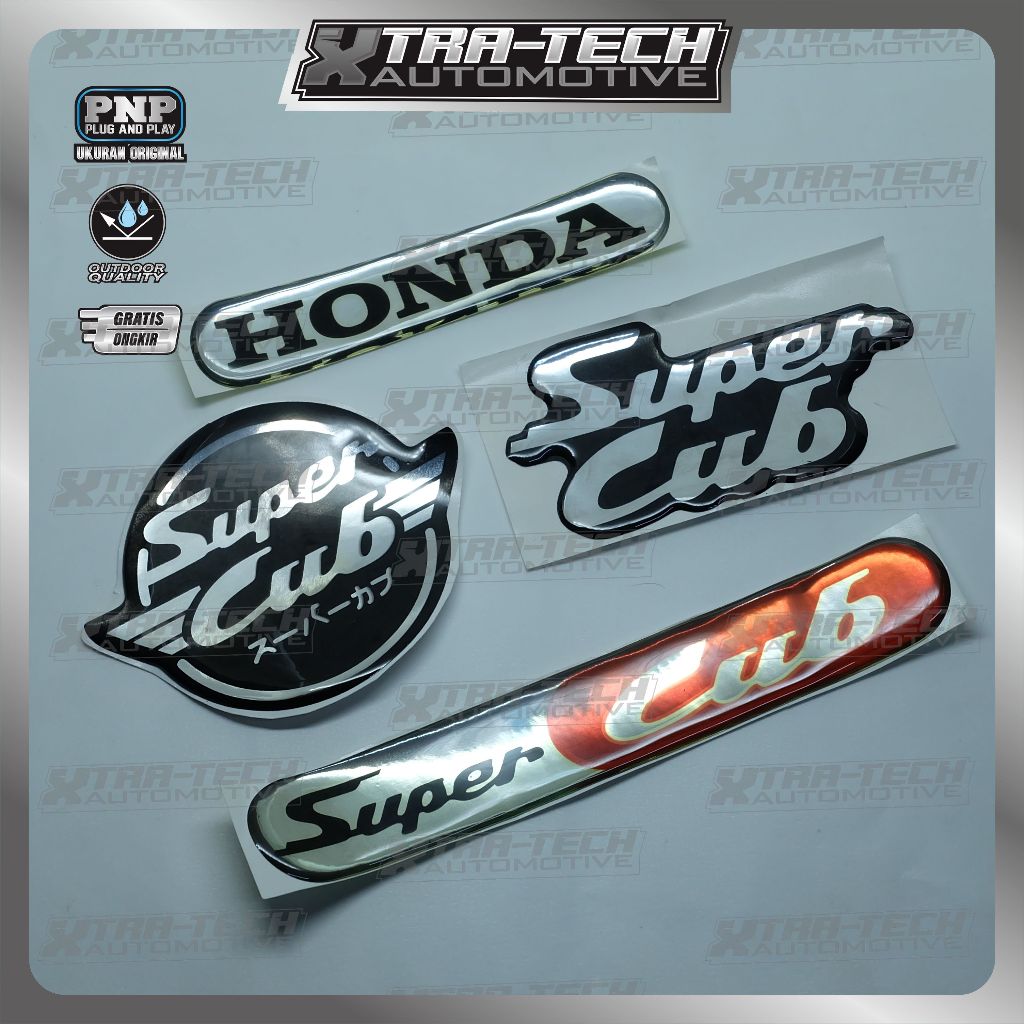 emblem timbul honda super cub | emblem logo super cub honda