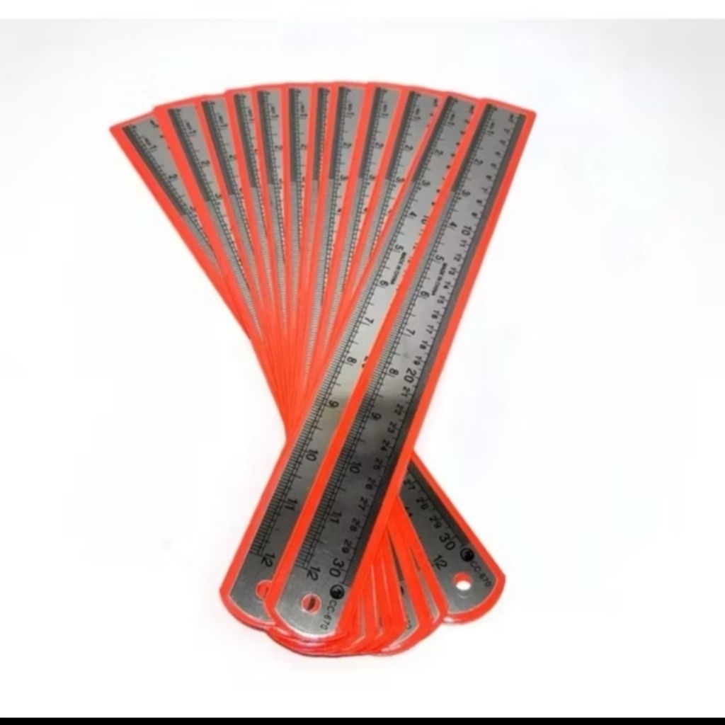 

PENGGARIS STAINLESS / PENGGARIS BESI 30CM / PENGGARIS UKUR [BISA COD]