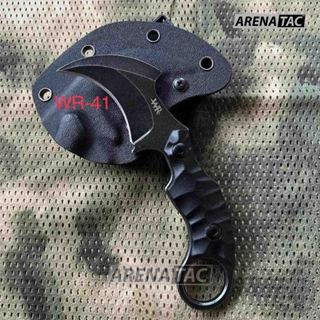 Arenatac - Pisau Karambit Tactical Kydex WR 41 / Pisau WR Tactical Outdoor + Holster Dan Teklock