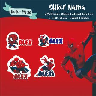 

[50 pcs] Stiker nama anak VINYL 4 gambar untuk buku, pensil, tumbler, kotak makanan