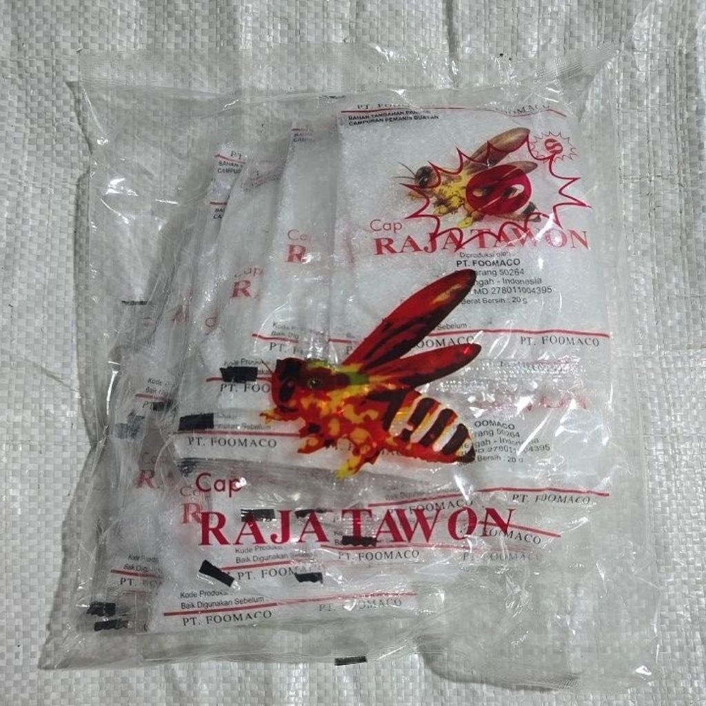 

Sari manis cap raja tawon asli sakarin pemanis buatan 1 pak isi 20 x 20g ( TAWON PAK )