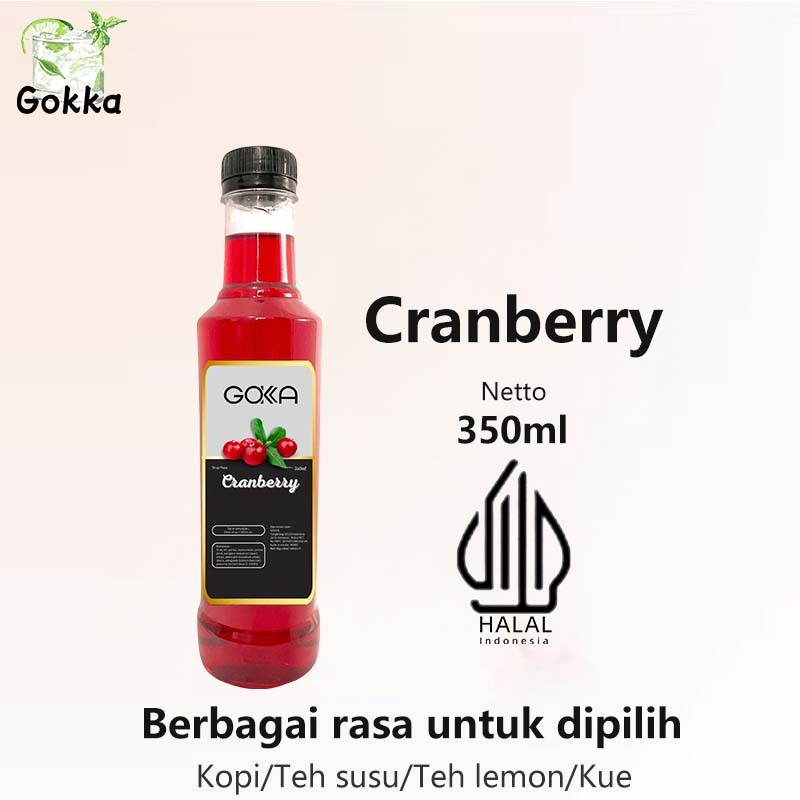 

GOKKA Sirup Minuman Rasa Cranberry 350ml Syrup / Sirup Cranberry