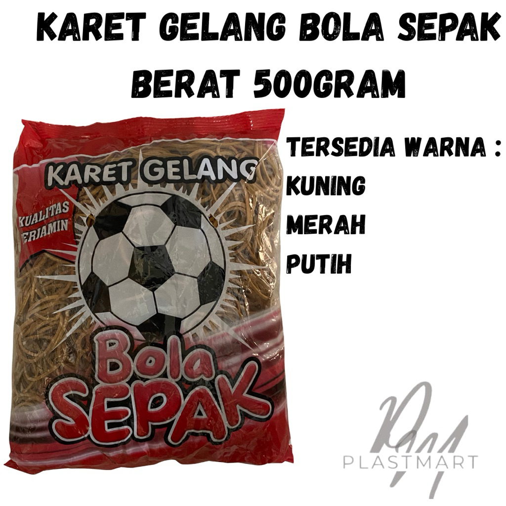 

Karet gelang merk bola sepak berat 500 gram
