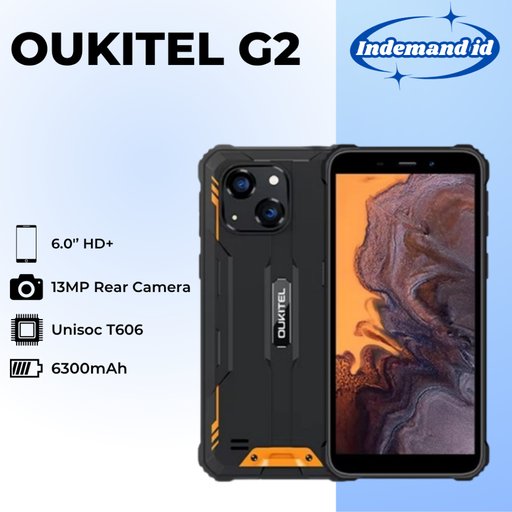 Oukitel G2 Rugged Phone Android 14 6.0 "HD 4GB 64GB 13MP 6300mAh