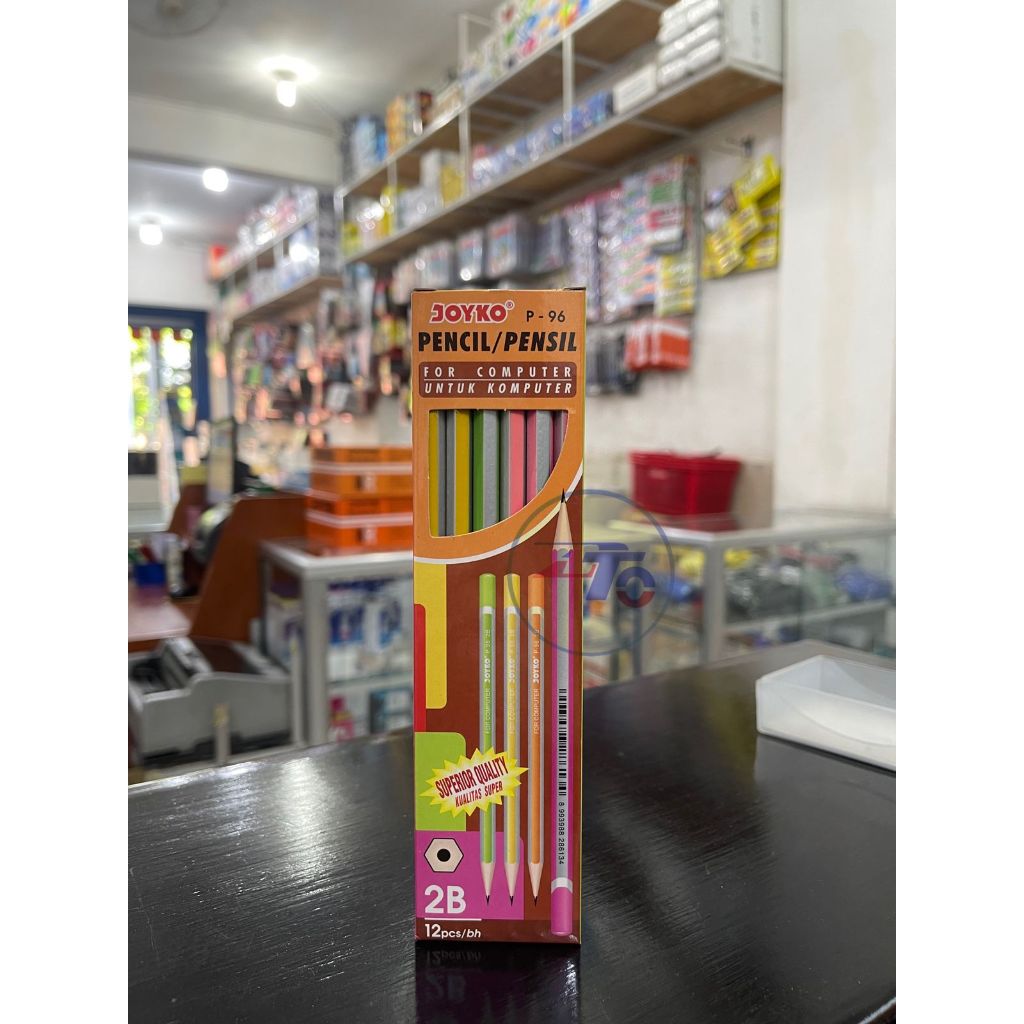 

PENSIL JOYKO 2B P-96 / PENSIL SET 12PCS / PENSIL GAMBAR / PENSIL KOMPUTER / PENSIL UJIAN / PENSIL SEKOLAH / PENSIL WARNA WARNI