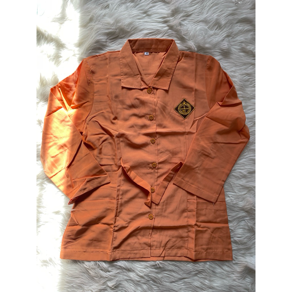 (Obral 311) Baju Pramuka SMP/SMA Panjang Wanita Bahan Tisu