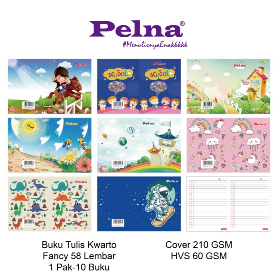 

Ay00! [10 Buku : 58 Lembar] Buku Tulis PELNA isi 58 Lembar - isi 58 LEMBAR - KWARTO