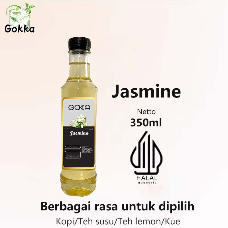 

Gokka Jasmine Sirup 350ml - Delicious Jasmine Flavor Syrup / Sirup Jasmine