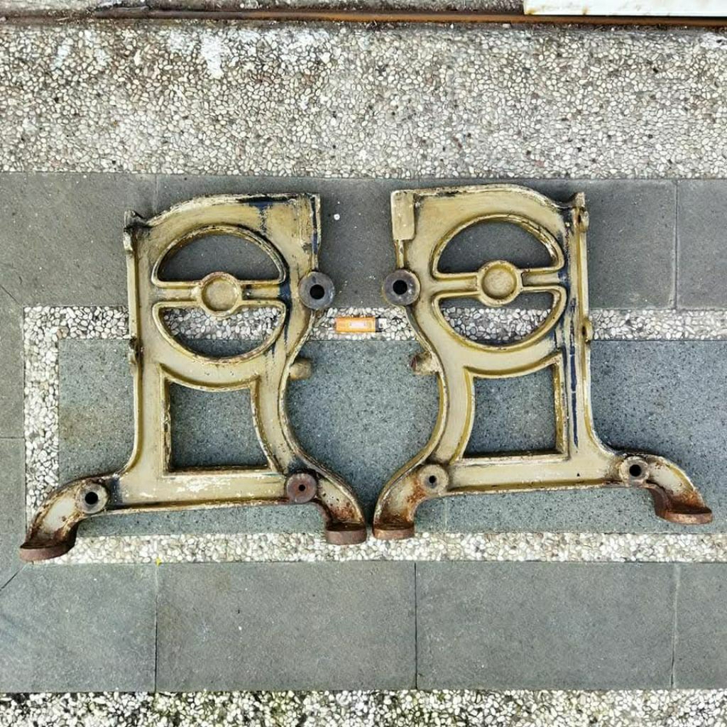 Vintage Rangka Kursi Besi Tebal 27,2 kg