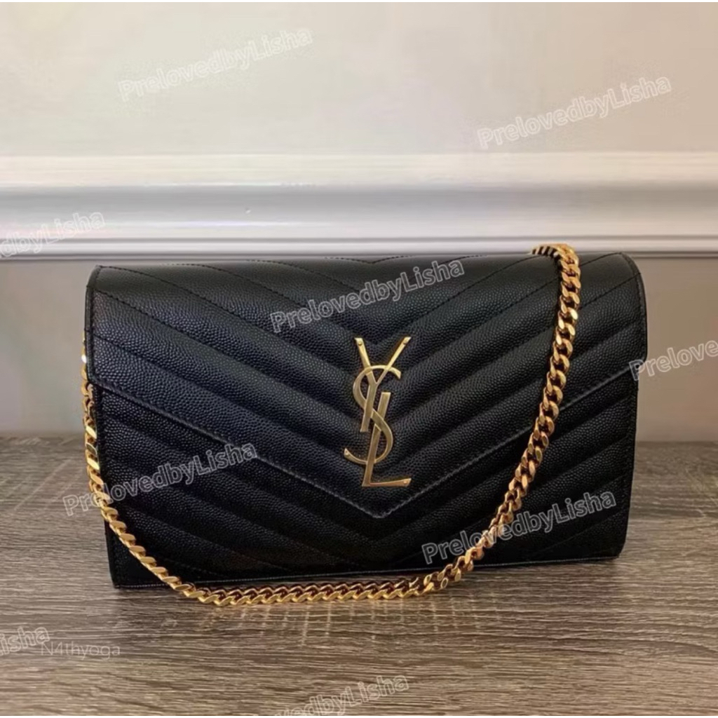 Preloved YSL WOC authentic preloved YSL wallet on chain YSL WOC SECOND preloved saint laurent woc